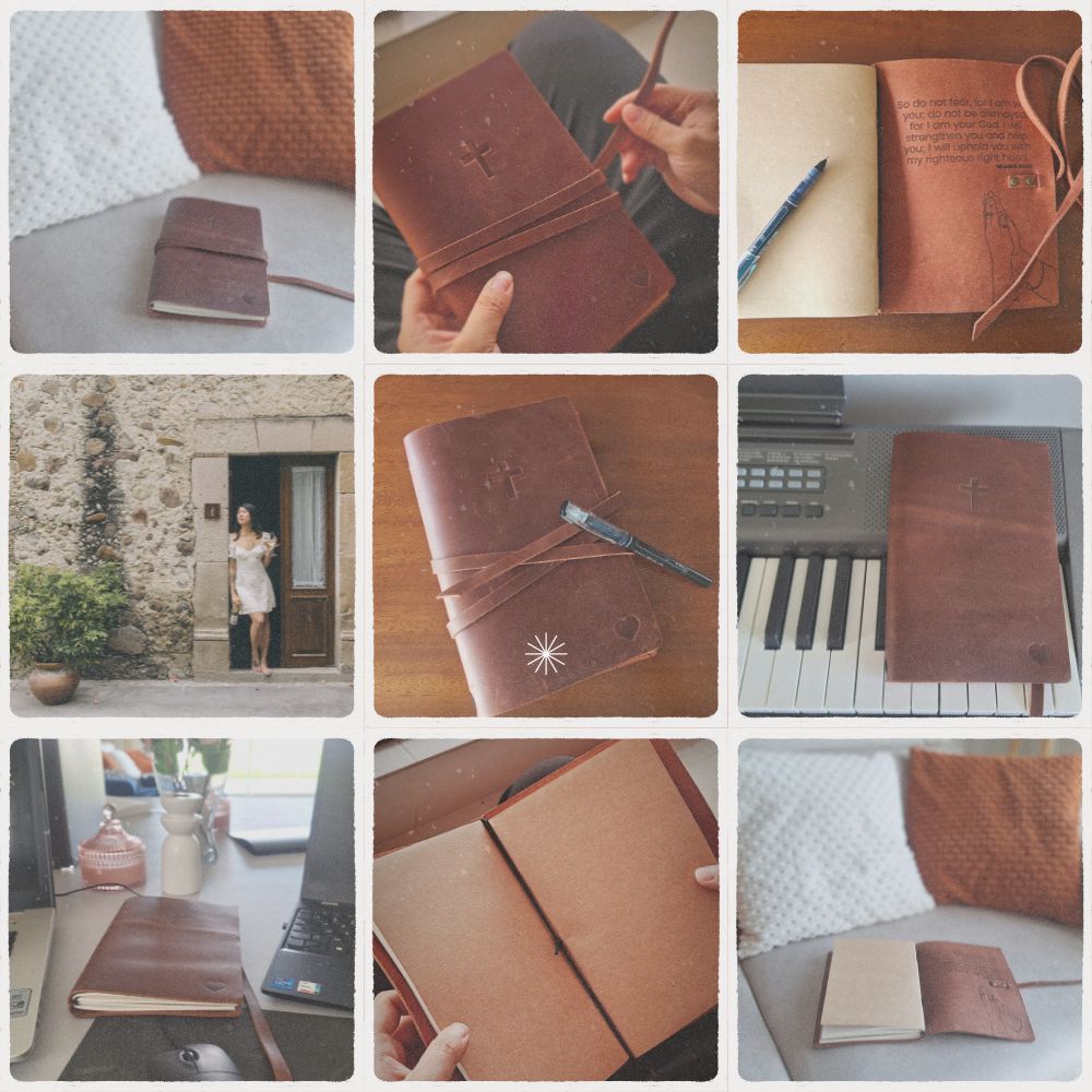 Notebook en Cuir pour Prières et Études Bibliques - Votre Compagnon Spirituel